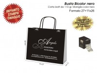 BUSTE IN CARTA BICOLOR NERO/ARGENTO  